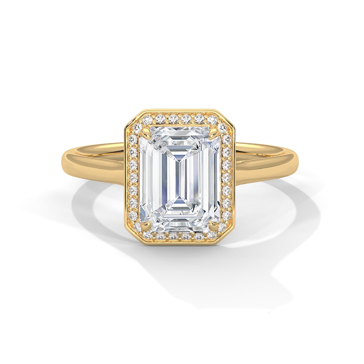 emerald-14k yellow gold|emerald-18k yellow gold