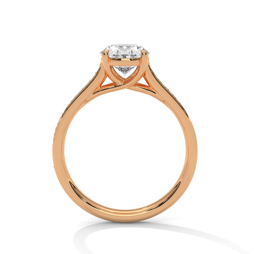 Load image 1 in gallery view. oval-14k rose gold|oval-18k rose gold
