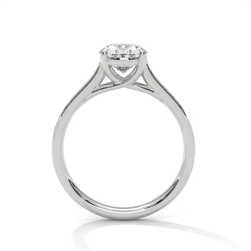 Load image 1 in gallery view. oval-14k white gold|oval-18k white gold|oval-platinum
