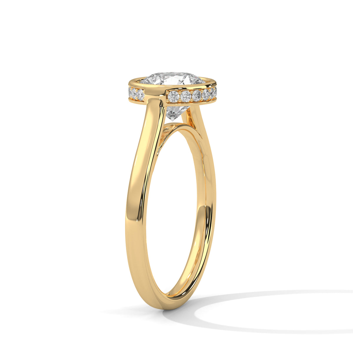 round-14k yellow gold|round-18k yellow gold