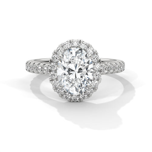 Load image 1 in gallery view. oval-14k white gold|oval-18k white gold|oval-platinum