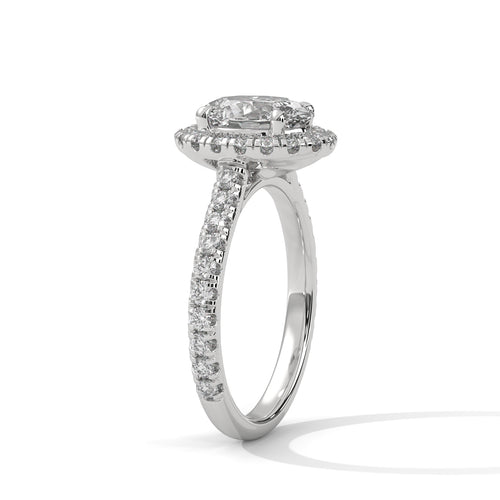 Load image 1 in gallery view. oval-14k white gold|oval-18k white gold|oval-platinum