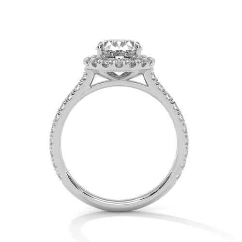 Load image 1 in gallery view. oval-14k white gold|oval-18k white gold|oval-platinum