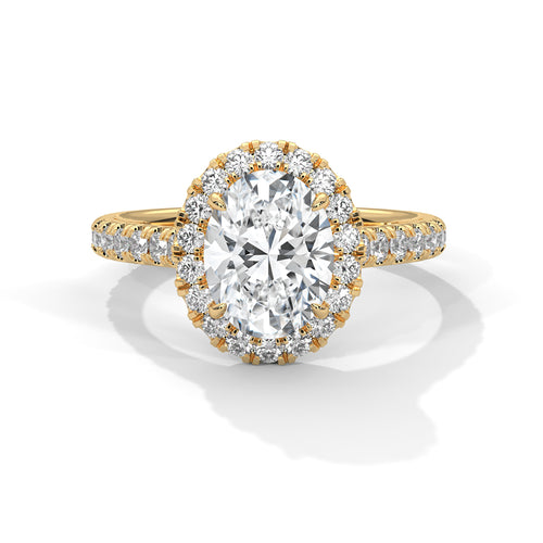 Load image 1 in gallery view. oval-14k yellow gold|oval-18k yellow gold