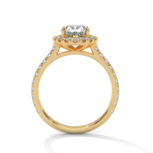 Load image 1 in gallery view. oval-14k yellow gold|oval-18k yellow gold