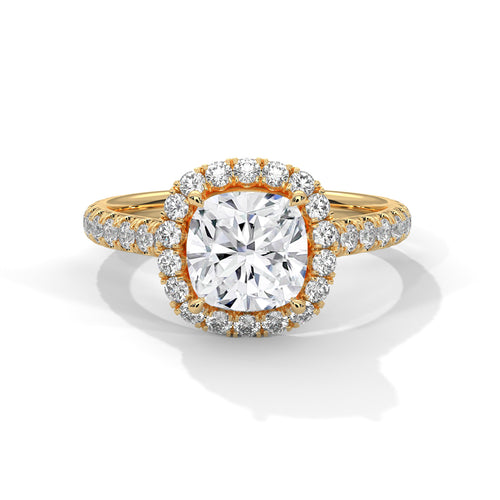 Load image 1 in gallery view. cushion-14k yellow gold|cushion-18k yellow gold