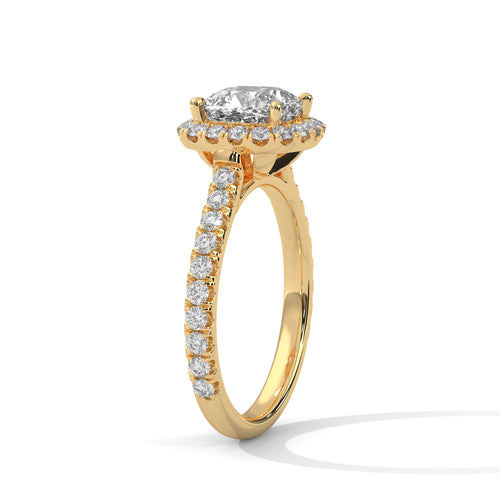 Load image 1 in gallery view. cushion-14k yellow gold|cushion-18k yellow gold