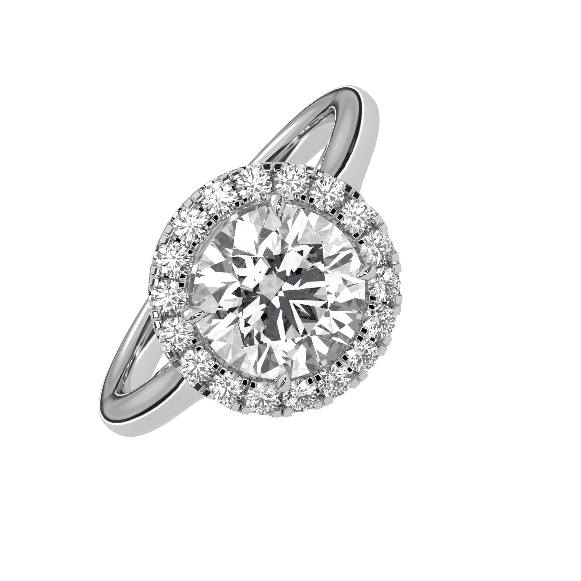 round-14k white gold|round-18k white gold|round-platinum