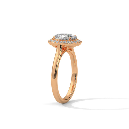 Load image 1 in gallery view. oval-14k rose gold|oval-18k rose gold