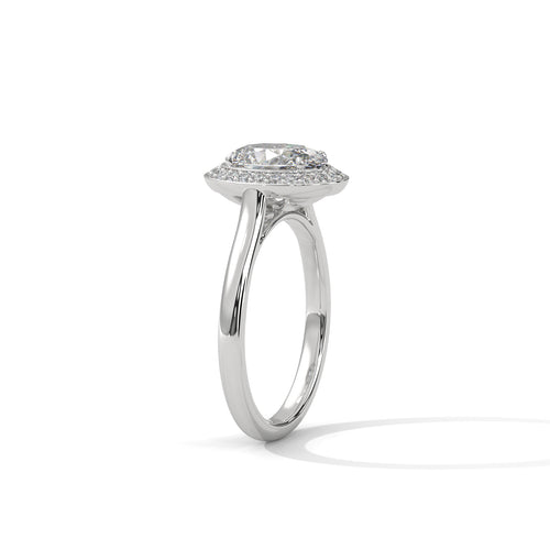 Load image 1 in gallery view. oval-14k white gold|oval-18k white gold|oval-platinum