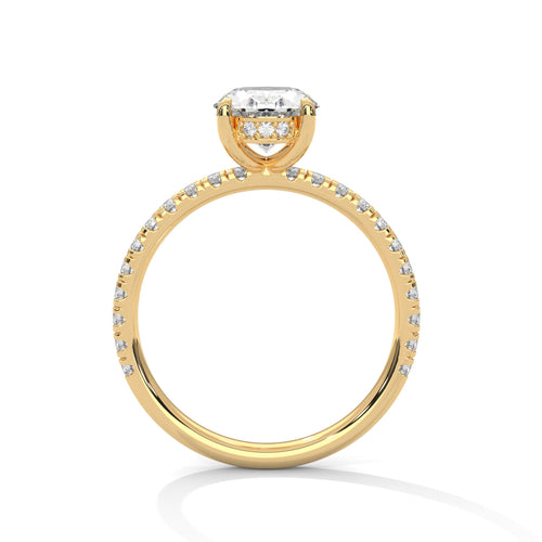 Load image 1 in gallery view. oval-14k rose gold|oval-18k rose gold