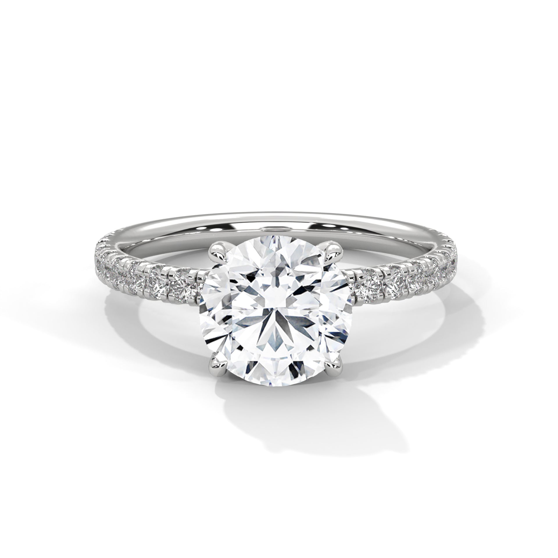 round-14k white gold|round-18k white gold|round-platinum