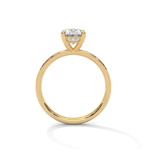 Load image 1 in gallery view. oval-14k rose gold|oval-18k rose gold