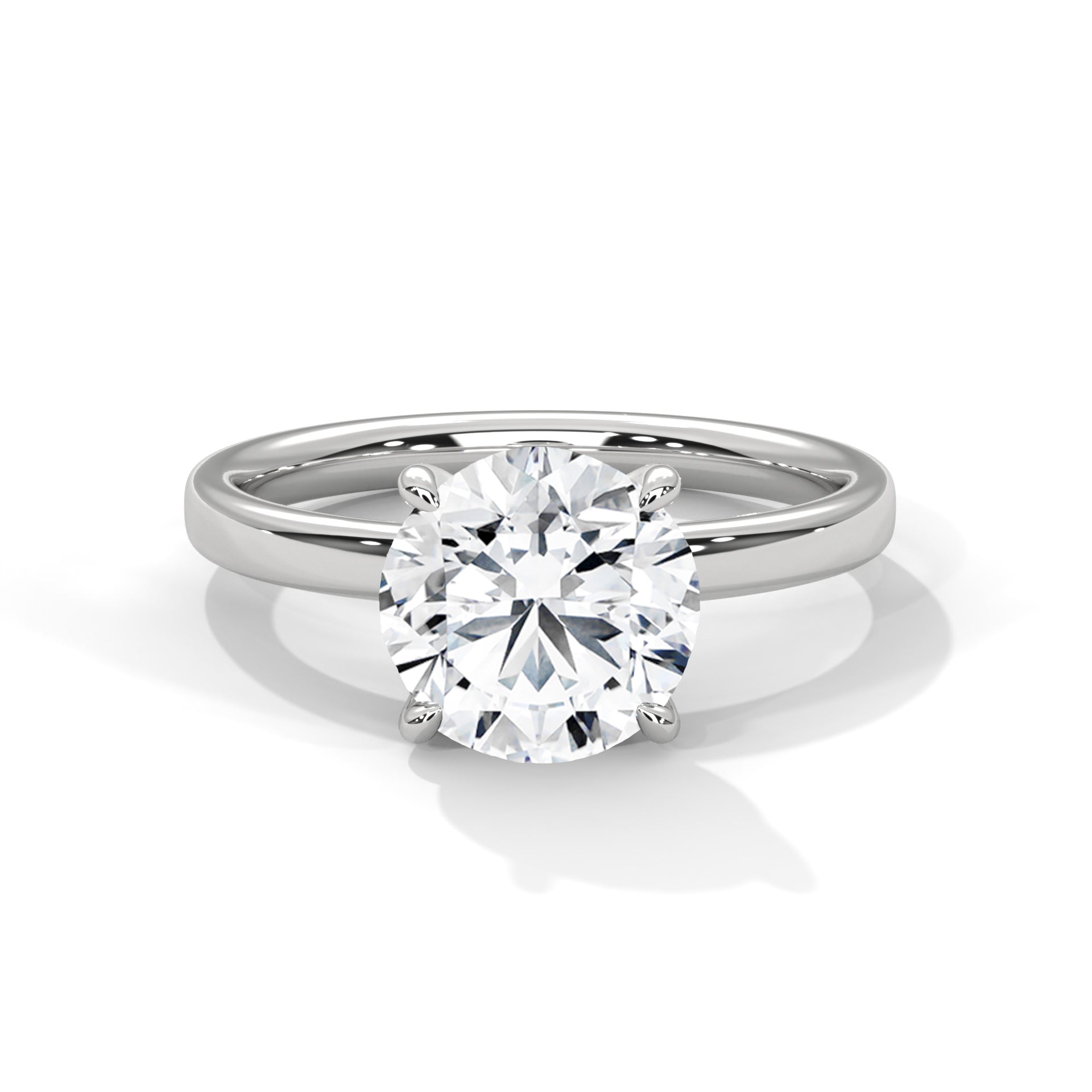 round-14k white gold|round-18k white gold|round-platinum