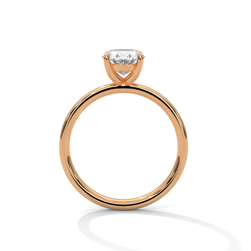 Load image 1 in gallery view. oval-14k rose gold|oval-18k rose gold