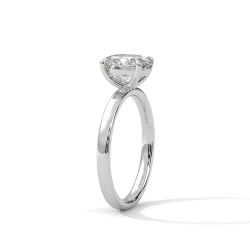 Load image 1 in gallery view. oval-14k white gold|oval-18k white gold|oval-platinum