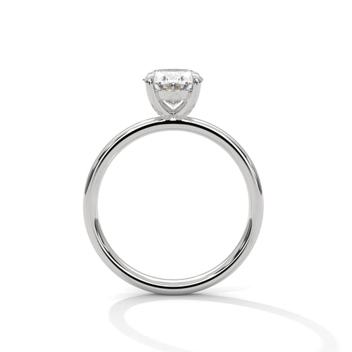 Load image 1 in gallery view. oval-14k white gold|oval-18k white gold|oval-platinum