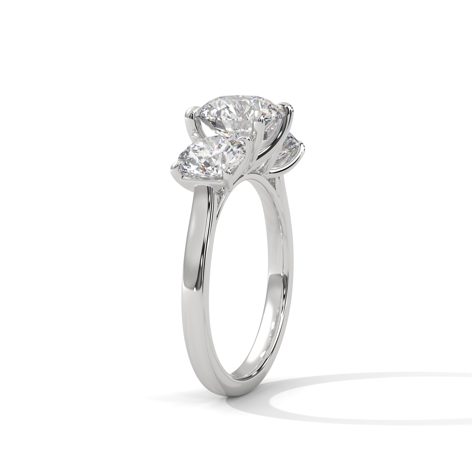 round-14k white gold|round-18k white gold|round-platinum
