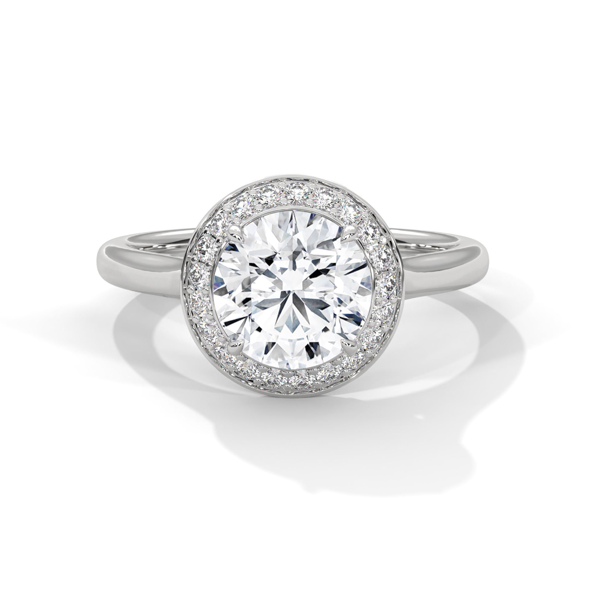 round-14k white gold|round-18k white gold|round-platinum