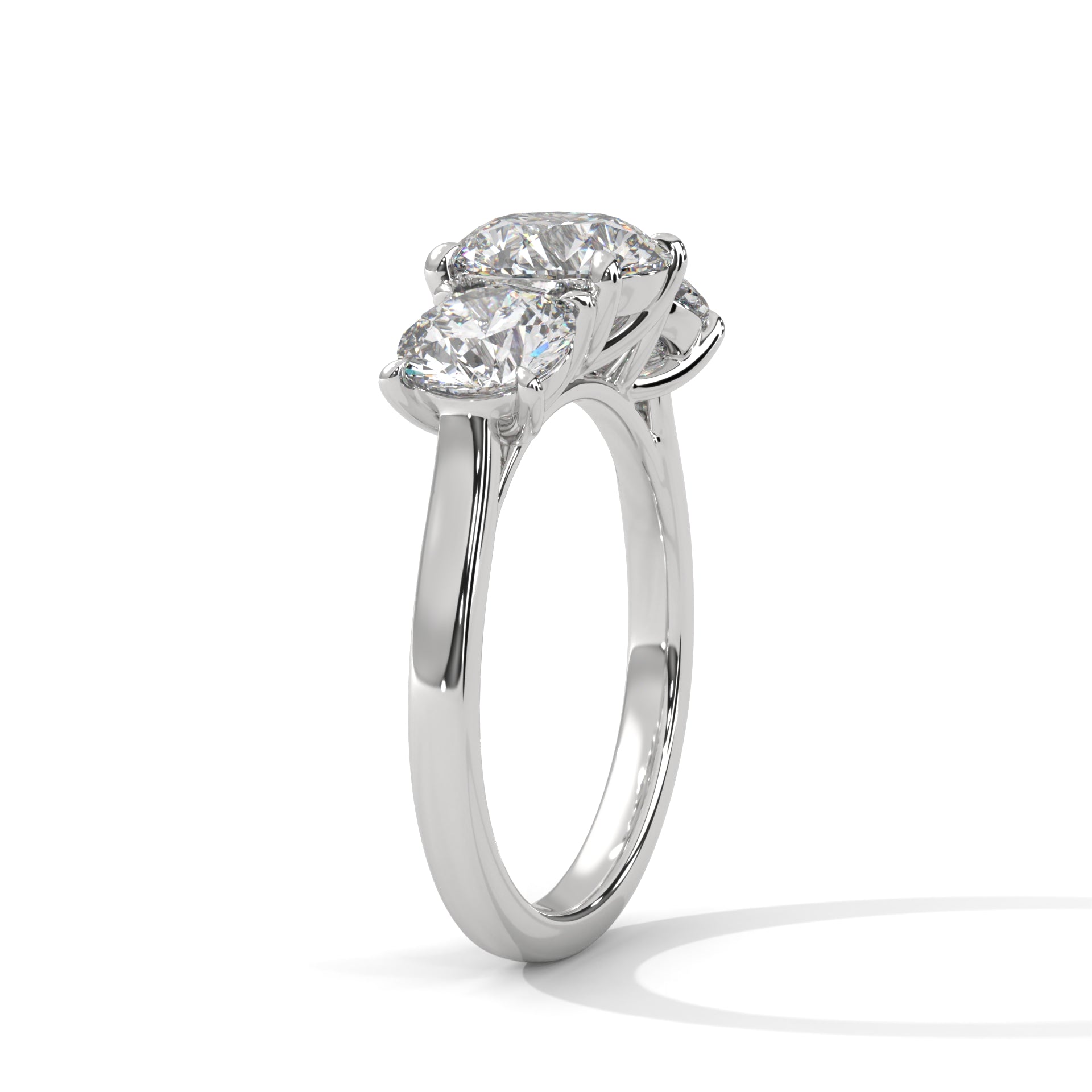 round-14k white gold|round-18k white gold|round-platinum