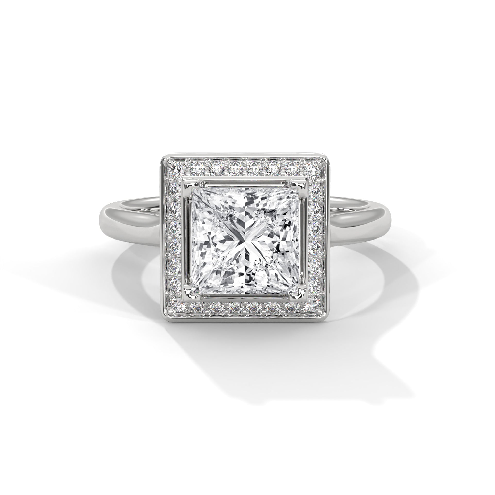 princess-14k white gold|princess-18k white gold|princess-platinum