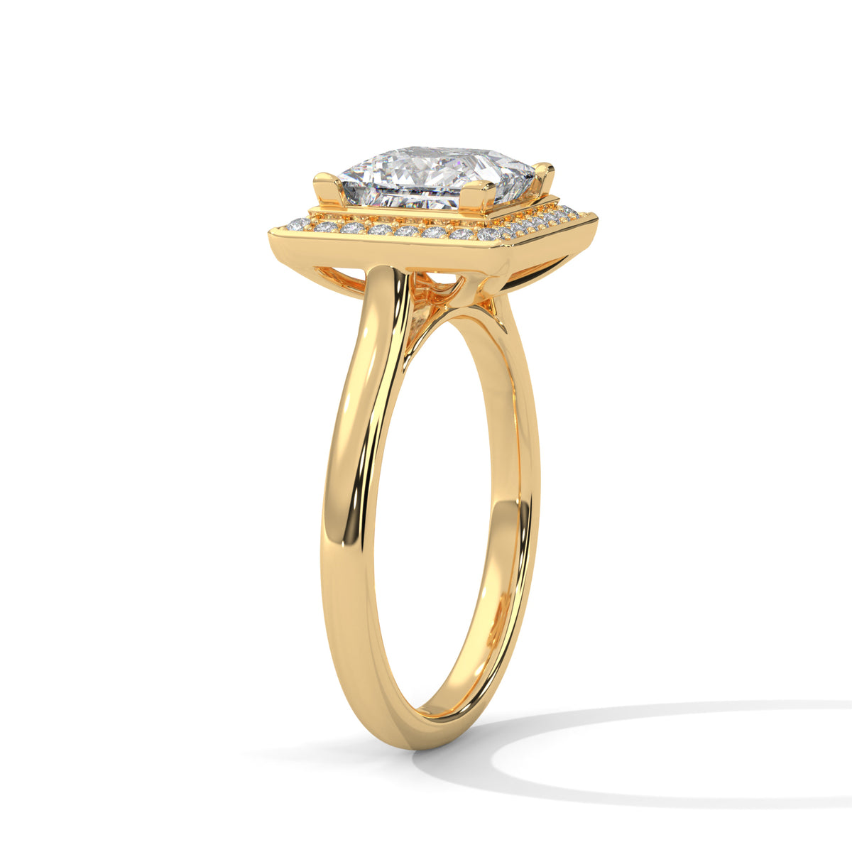 princess-14k yellow gold|princess-18k yellow gold