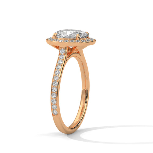 Load image 1 in gallery view. oval-14k rose gold|oval-18k rose gold
