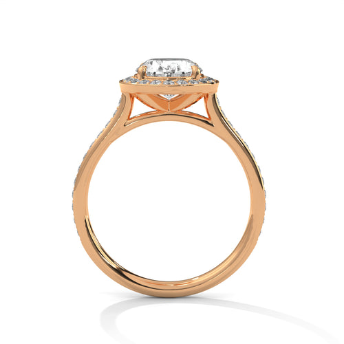 Load image 1 in gallery view. oval-14k rose gold|oval-18k rose gold