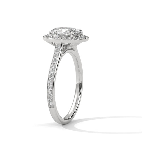 Load image 1 in gallery view. oval-14k white gold|oval-18k white gold|oval-platinum