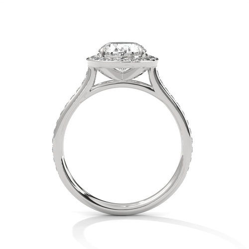 Load image 1 in gallery view. oval-14k white gold|oval-18k white gold|oval-platinum
