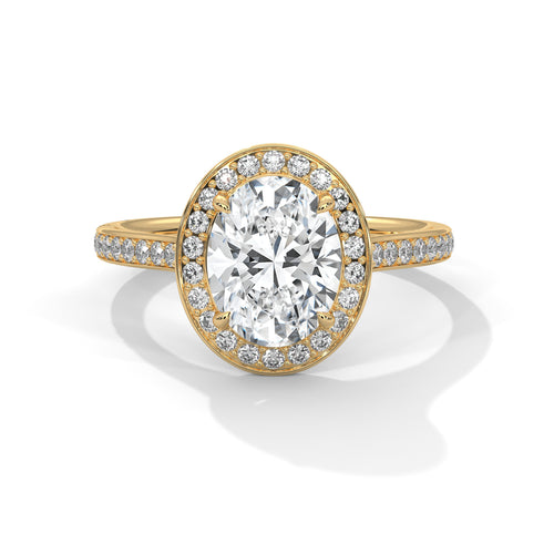 Load image 1 in gallery view. oval-14k yellow gold|oval-18k yellow gold
