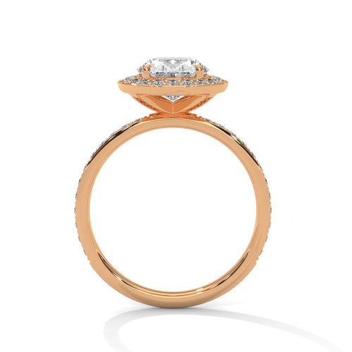 Load image 1 in gallery view. oval-14k rose gold|oval-18k rose gold