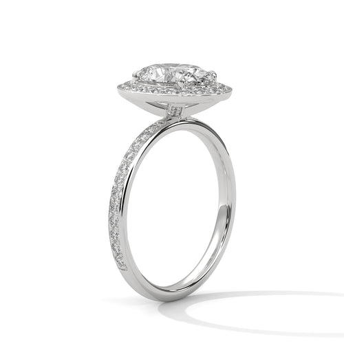 Load image 1 in gallery view. oval-14k white gold|oval-18k white gold|oval-platinum