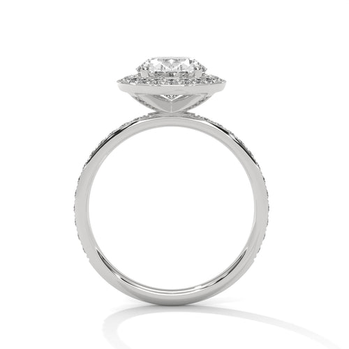 Load image 1 in gallery view. oval-14k white gold|oval-18k white gold|oval-platinum