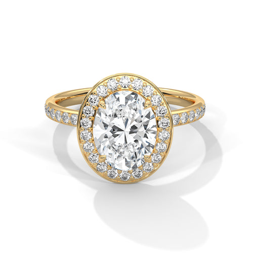 Load image 1 in gallery view. oval-14k yellow gold|oval-18k yellow gold