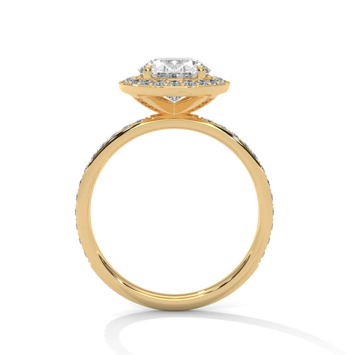 Load image 1 in gallery view. oval-14k yellow gold|oval-18k yellow gold