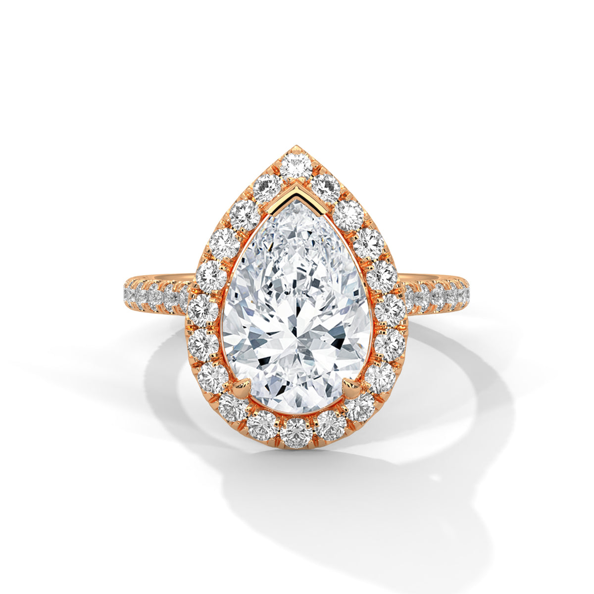 pear-14k rose gold|pear-18k rose gold