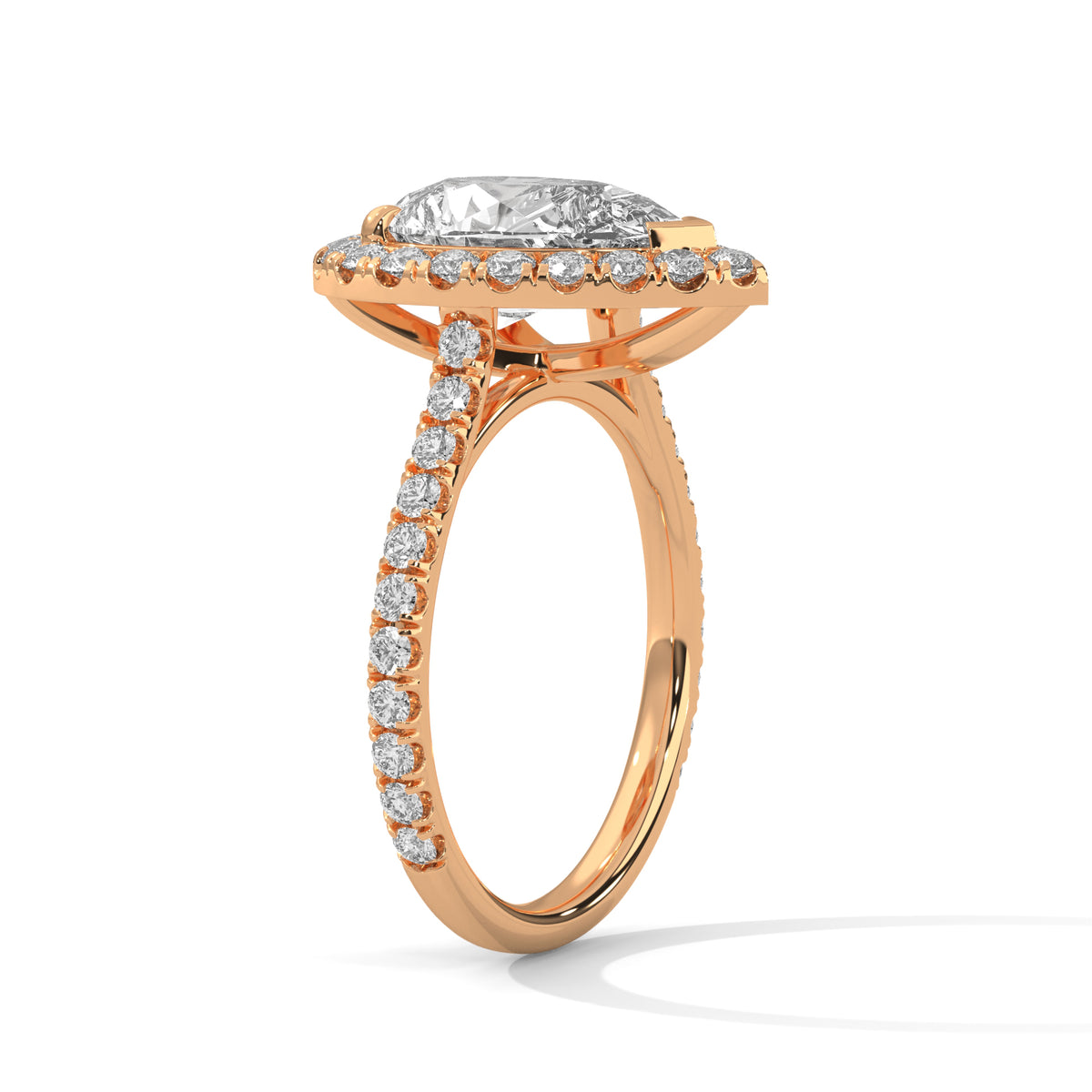 pear-14k rose gold|pear-18k rose gold