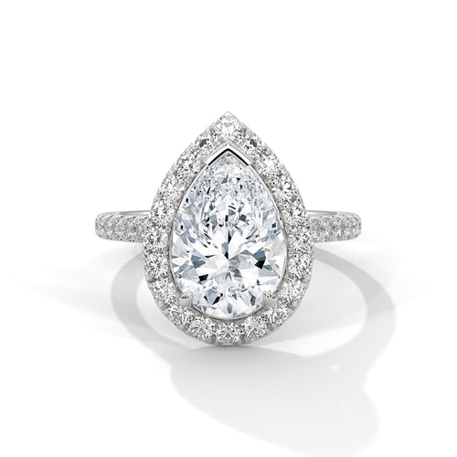 Load image 1 in gallery view. pear-14k white gold|pear-18k white gold|pear-platinum