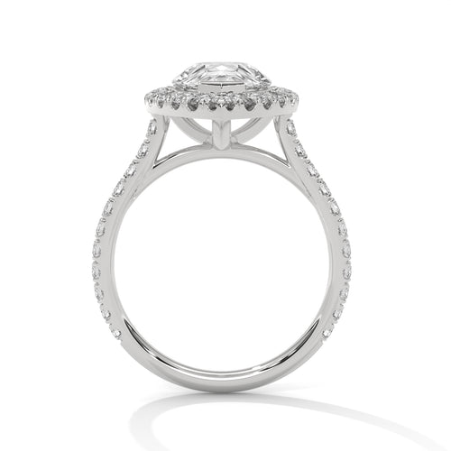 Load image 1 in gallery view. pear-14k white gold|pear-18k white gold|pear-platinum