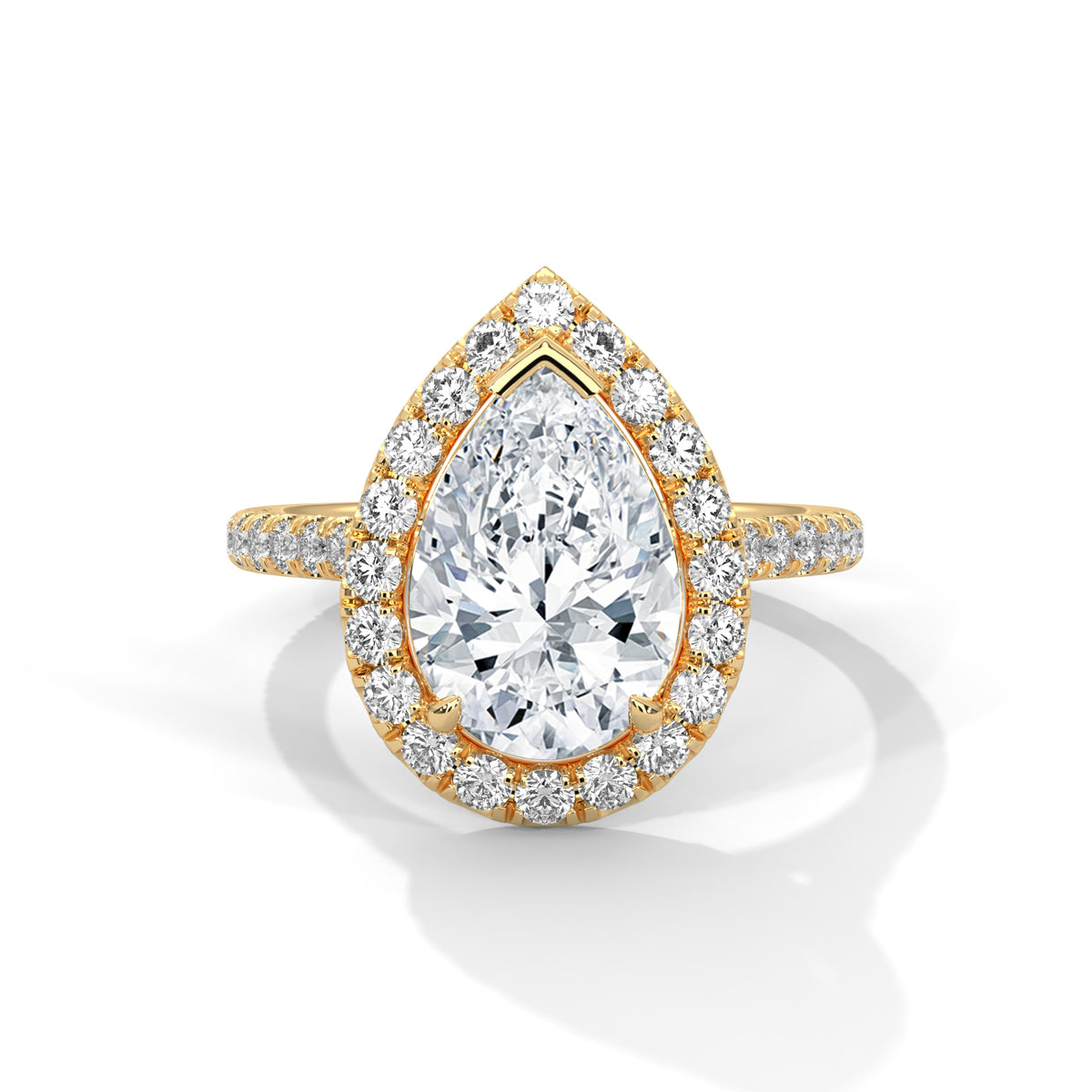 pear-14k yellow gold|pear-18k yellow gold