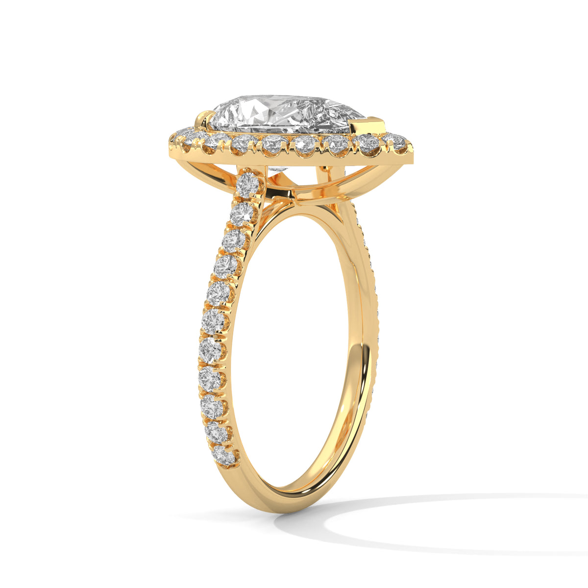 pear-14k yellow gold|pear-18k yellow gold