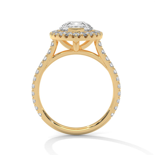 Load image 1 in gallery view. pear-14k yellow gold|pear-18k yellow gold