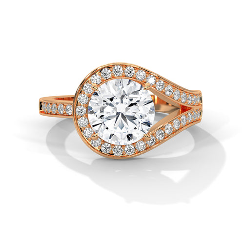 Load image 1 in gallery view. round-14k rose gold|round-18k rose gold
