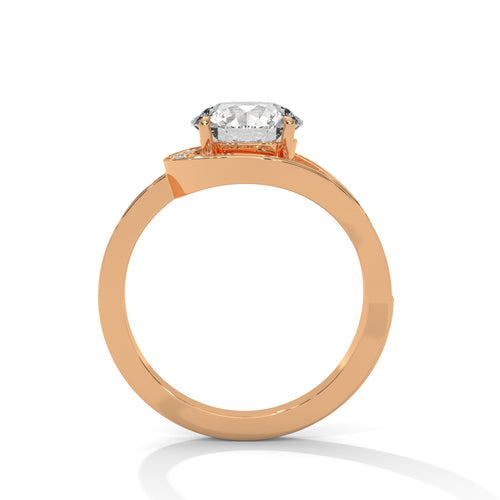 Load image 1 in gallery view. round-14k rose gold|round-18k rose gold