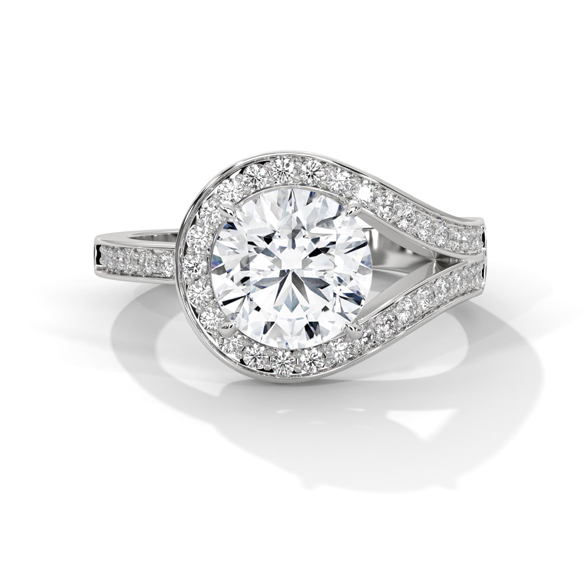 round-14k white gold|round-18k white gold|round-platinum