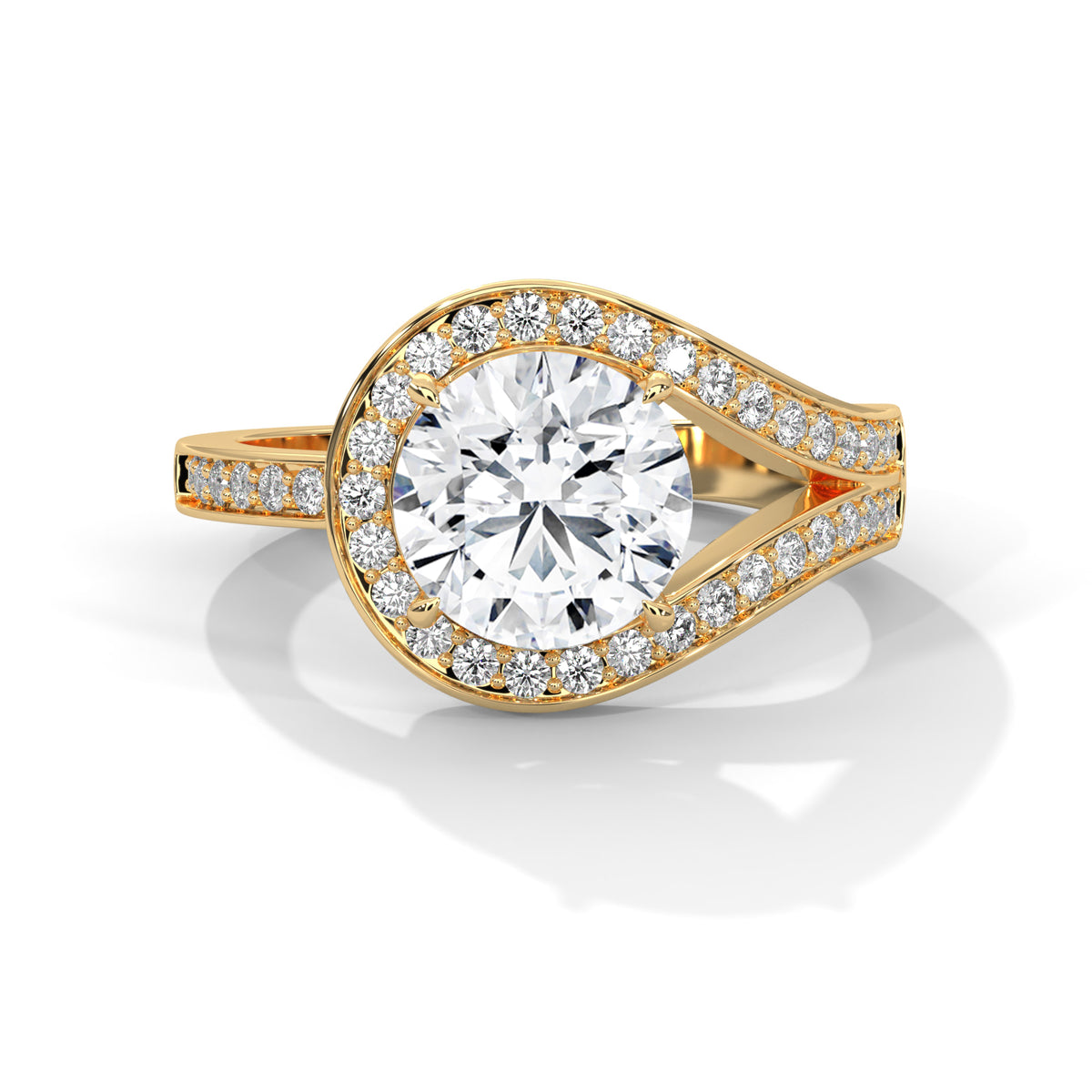 round-14k yellow gold|round-18k yellow gold