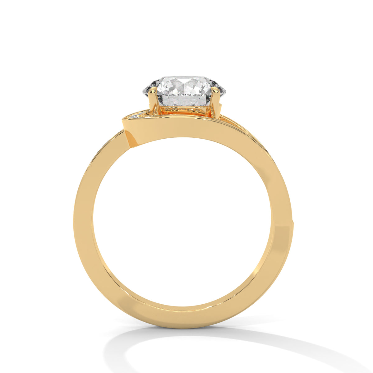 round-14k yellow gold|round-18k yellow gold