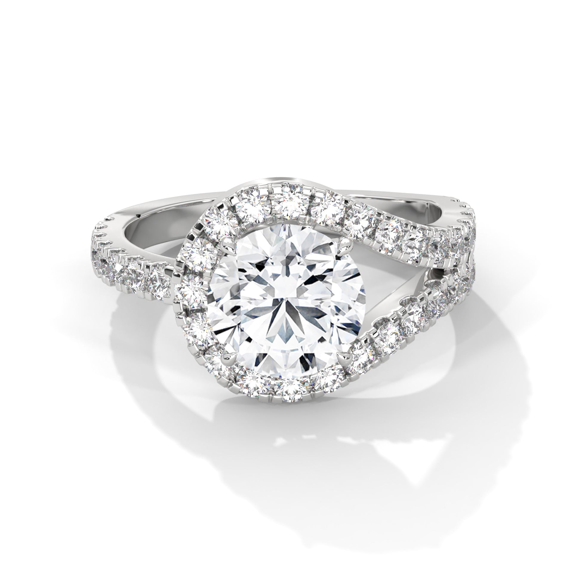 round-14k white gold|round-18k white gold|round-platinum