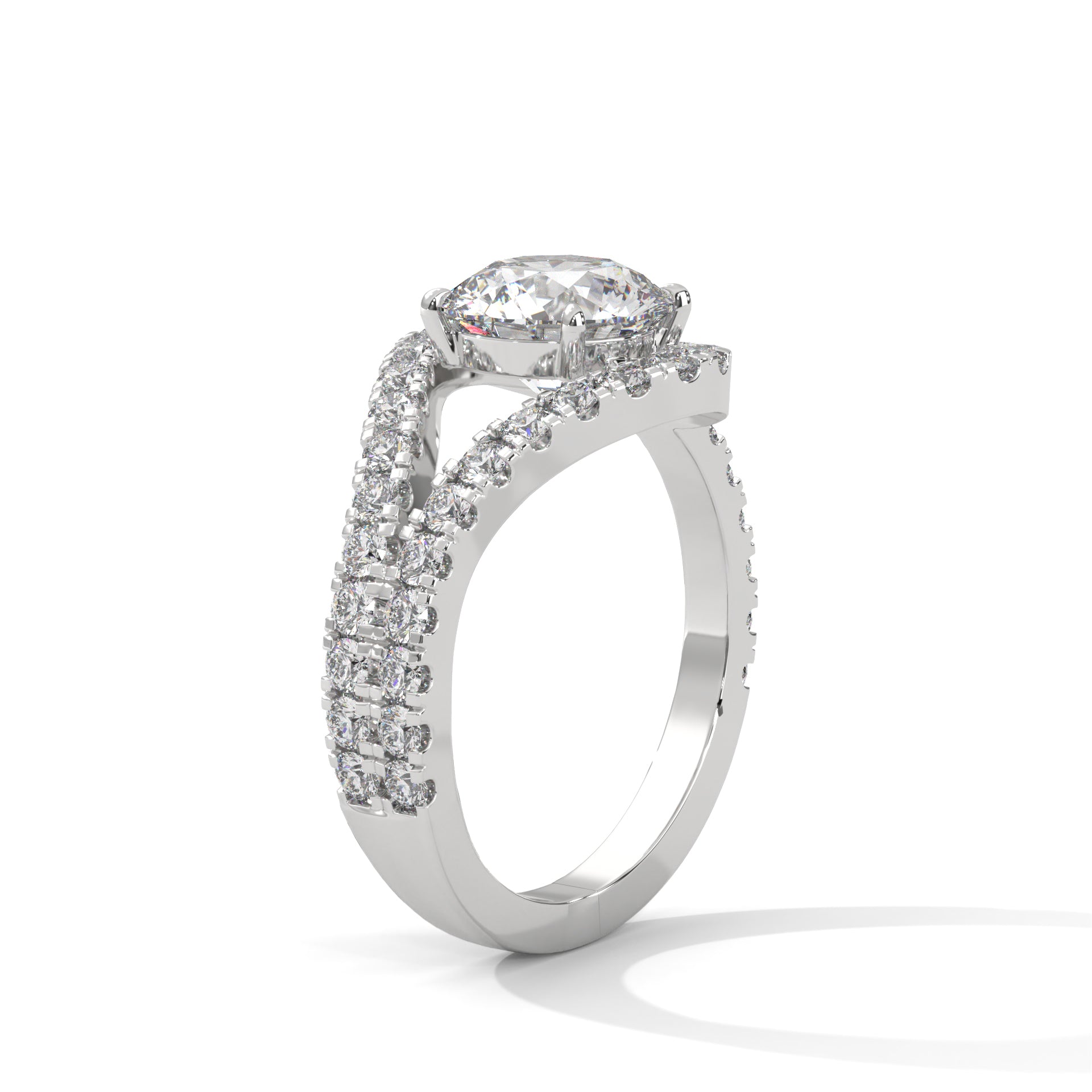round-14k white gold|round-18k white gold|round-platinum